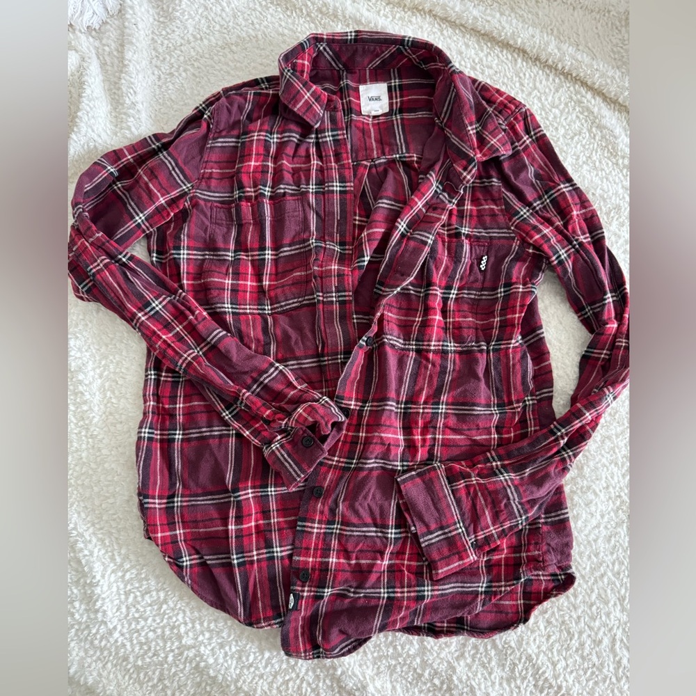 Vans plaid button up